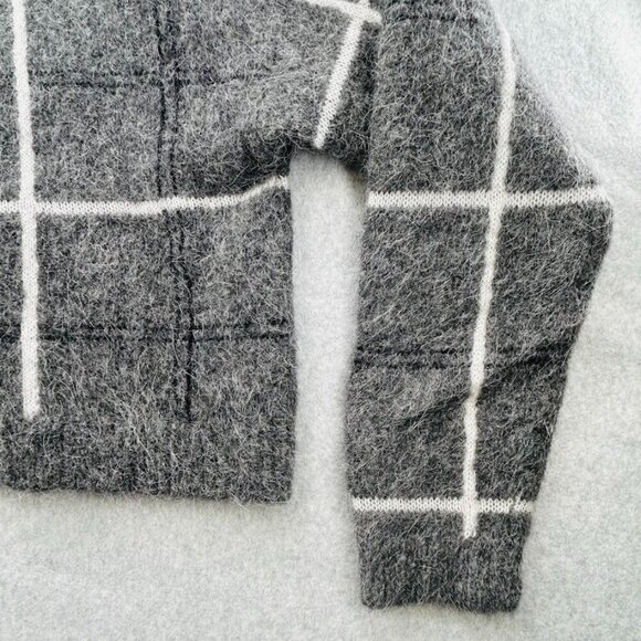 LITA by Ciara Nurture Manchester Gray Alpaca Wool Blend Sweater Size L Cropped - Picture 4 of 12